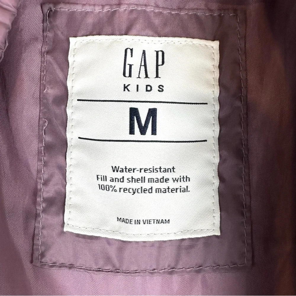 Gap Lightweight Quilted Puffer Jacket Water Resistant Outdoor Sz M